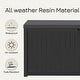 preview thumbnail 6 of 8, 120 Gallon Resin Large Outdoor Indoor Patio Storage Box