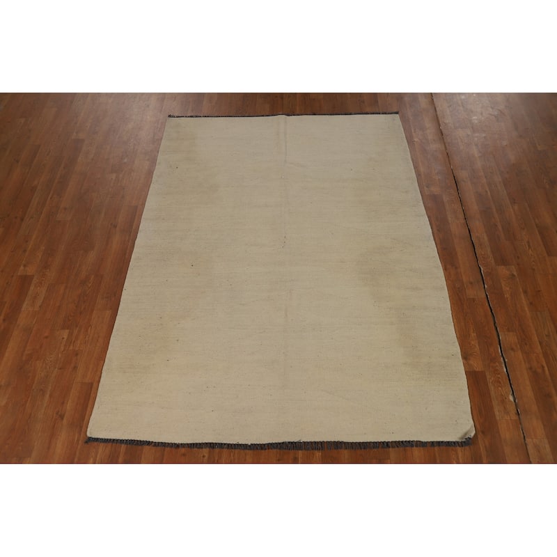 Nomad Kilim Oriental Vintage Area Rug Wool Carpet - 4'9"x 6'5"