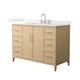 Option White Oak / Giotto Quartz Top / Brushed Nickel