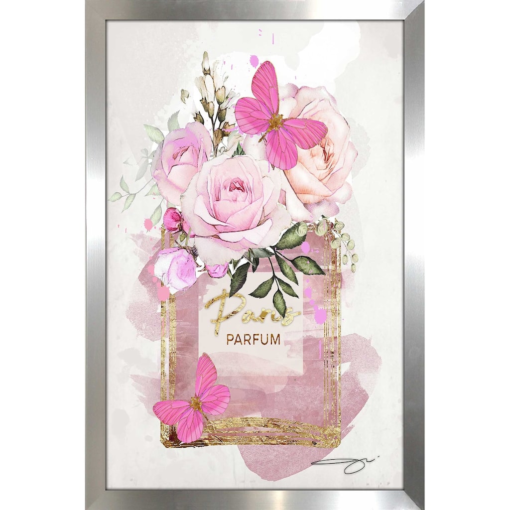 "Parfum, Flowers & Butterflies (Pink)" by Jodi Print on Acrylic