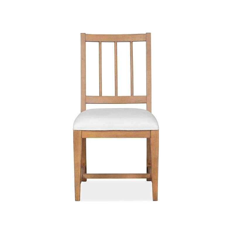 Magnussen Home Lindon Belgian Wheat Upholstered Side Chair Two Pack - 19''W x 22.38''D x 35.5''H