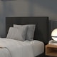 preview thumbnail 22 of 36, Quilted Tufted Upholstered Headboard Black - Twin
