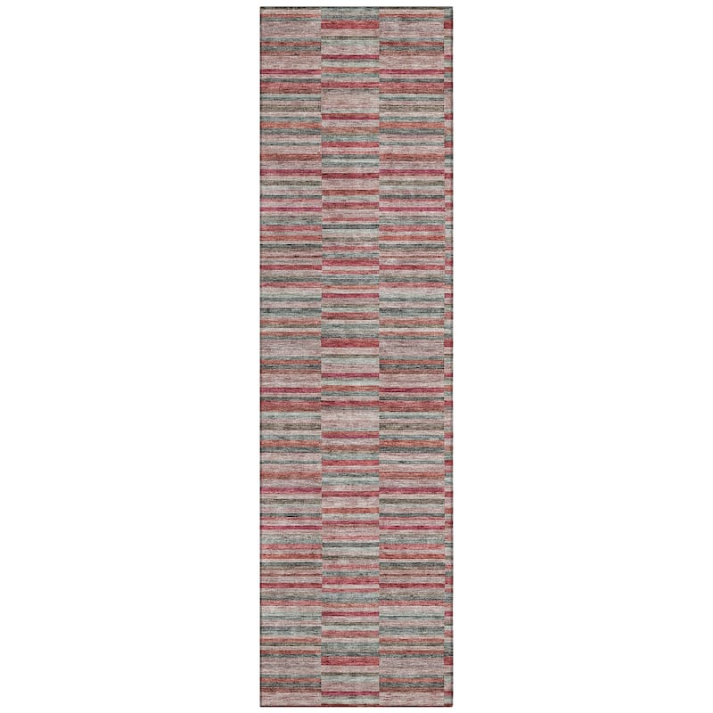 Machine Washable Indoor/ Outdoor Chantille Contemporary Geo Rug