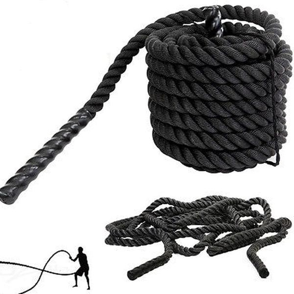 1.5 Inch Heavy Battle Exercise Training Rope 30ft/40ft Length for Strength Training Home Gym Outdoor Cardio Workout. Opens flyout.