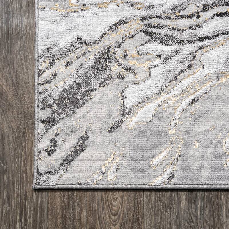 JONATHAN Y Batten Marbled Abstract Area Rug