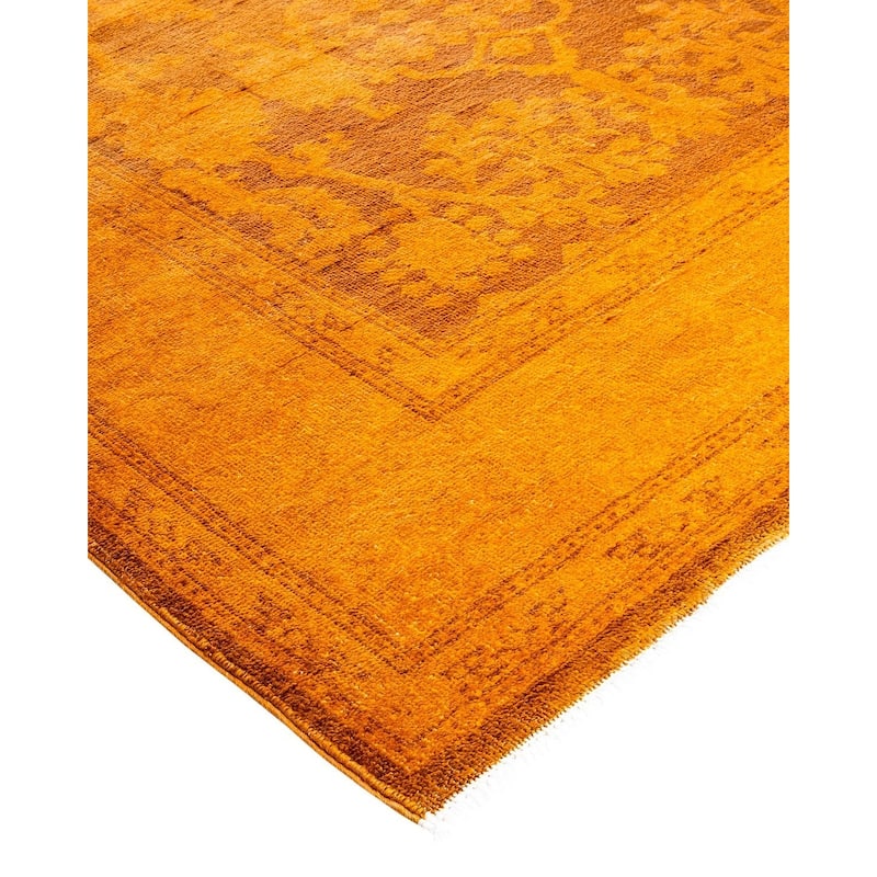Vibrance, One-of-a-Kind Handmade Area Rug - Gold, 4' 3" x 6' 2" - 4' 3" x 6' 2"