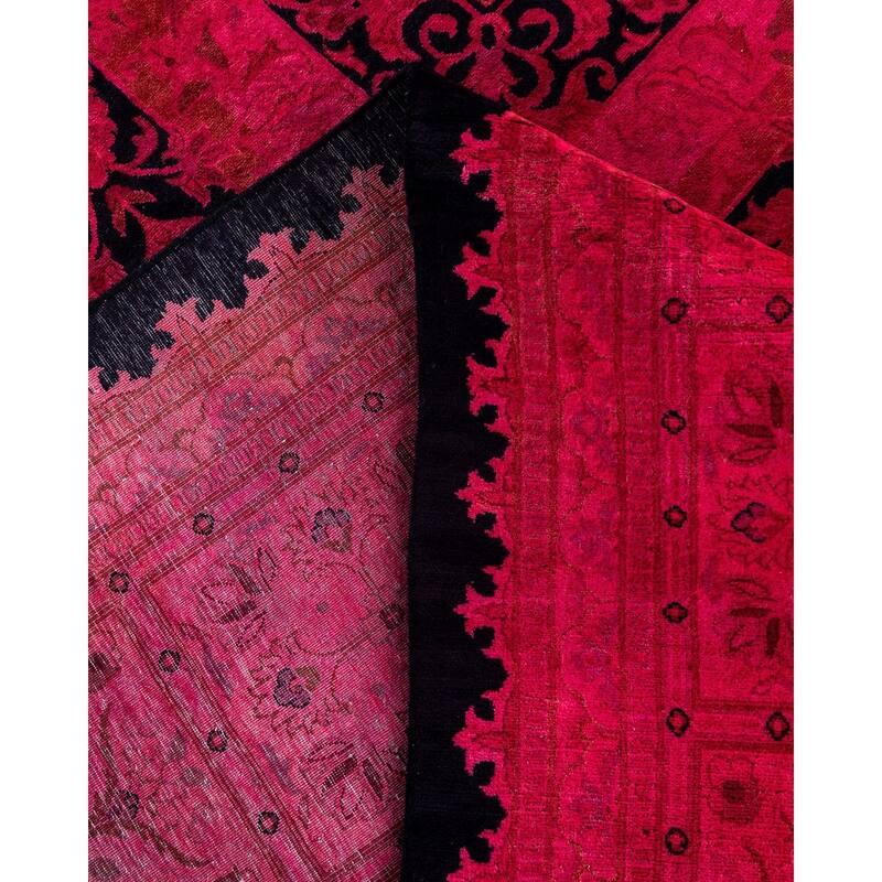 Contemporary Overdyed Wool Hand Knotted Area Rug - 10' 1" x 14' 0"