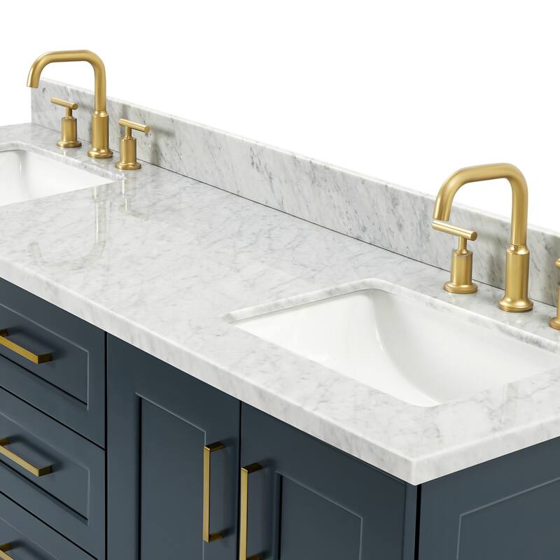 Ariel Q067DCW2RVO Taylor 67" Free Standing Double Basin Vanity Set