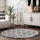 preview thumbnail 21 of 27, Nuloom Transitional Kristi Shag Area Rug 5' Round - Grey