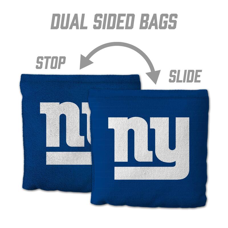 New York Giants NFL Dual Sided Pro Stop & Slide Cornhole Bags