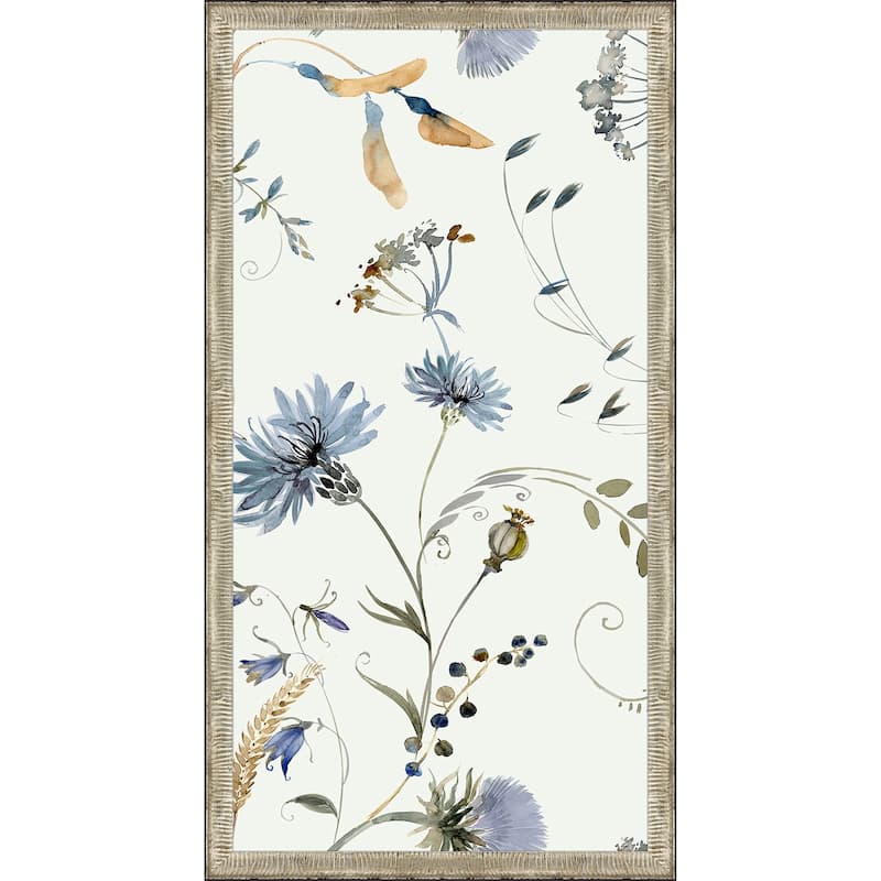 Nature's Gift I Framed Art Exclusive Under Glass - Blue - 51 X 27 X 1