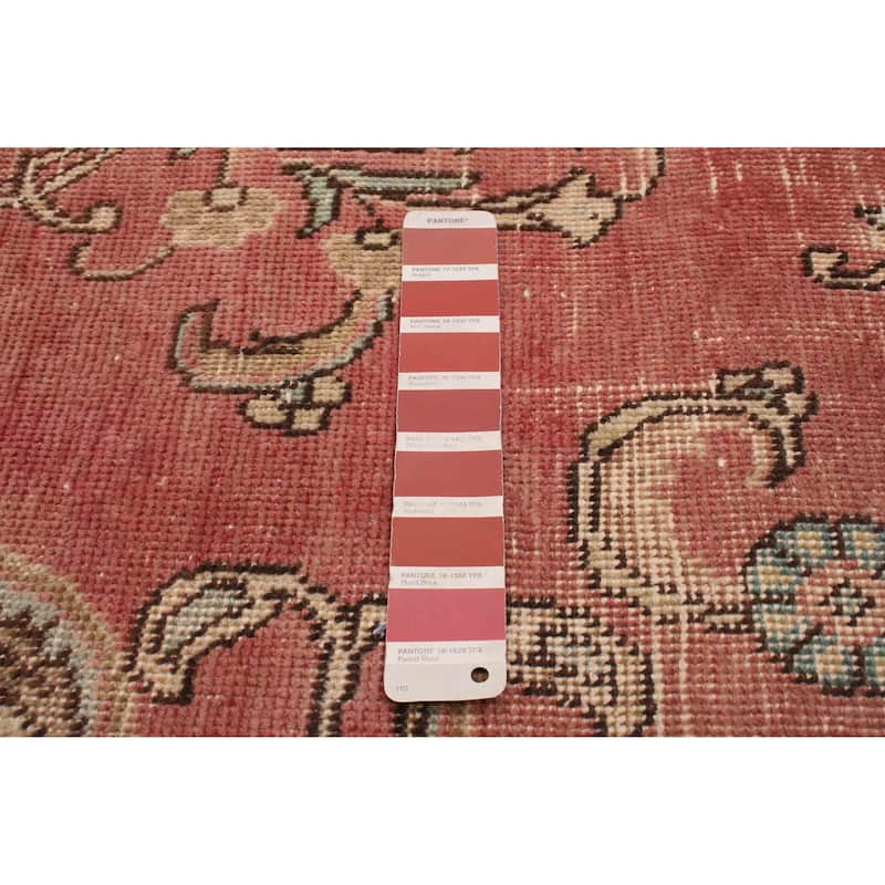 ECARPETGALLERY Hand-knotted Antalya Vintage Red Wool Rug - 7'11 x 11'5