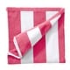 preview thumbnail 22 of 24, Linery & Co. Cotton Cabana Beach Towel Oversized- 35" x 70" - Bright Pink