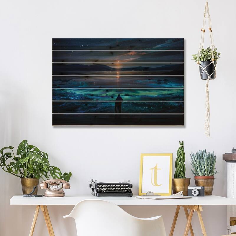 All I Need Print On Wood by Alena Aenami - Multi-Color