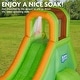 preview thumbnail 8 of 10, Sunny & Fun Single Ring Inflatable Water Slide Park & Blow up Pool with Air Pump