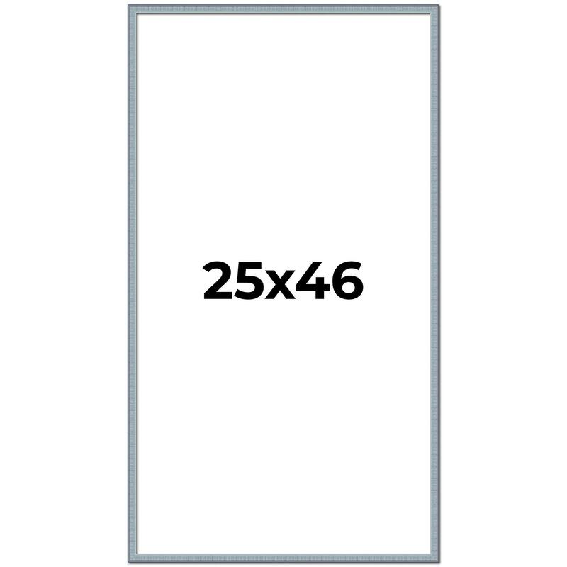 25x46 Frame Rustic Sky Blue Solid Wood Picture Frame | 0.75 Inch