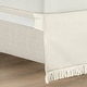 preview thumbnail 9 of 10, Lush Decor Boho Fringe 15-Inch Tailored Drop Easy Fit Bedskirt
