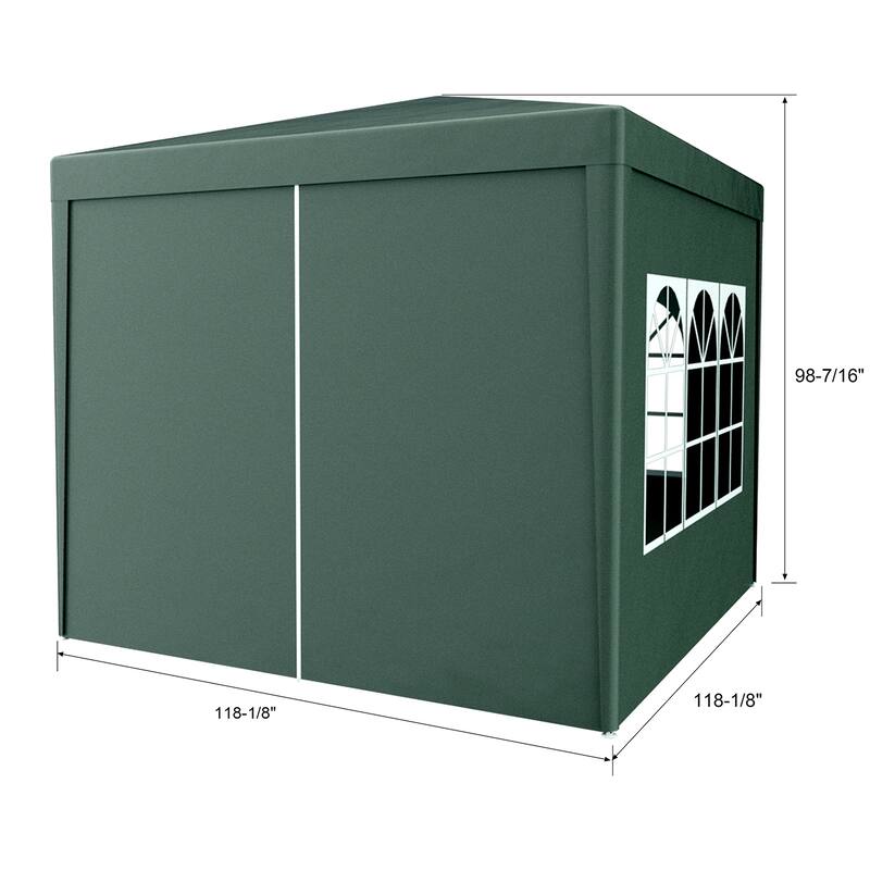 10x10FT Heavy Duty Tent, Outdoor Wedding Canopy with 4 Removable Walls