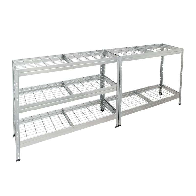 Ar Shelving Rust resistant Wire Shelving Heavy Duty Collection - 47.2in.W x 18in.D x 71 in.H.
