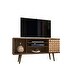 preview thumbnail 1 of 14, Liberty Mid-century Modern 5-shelf TV Stand Brown