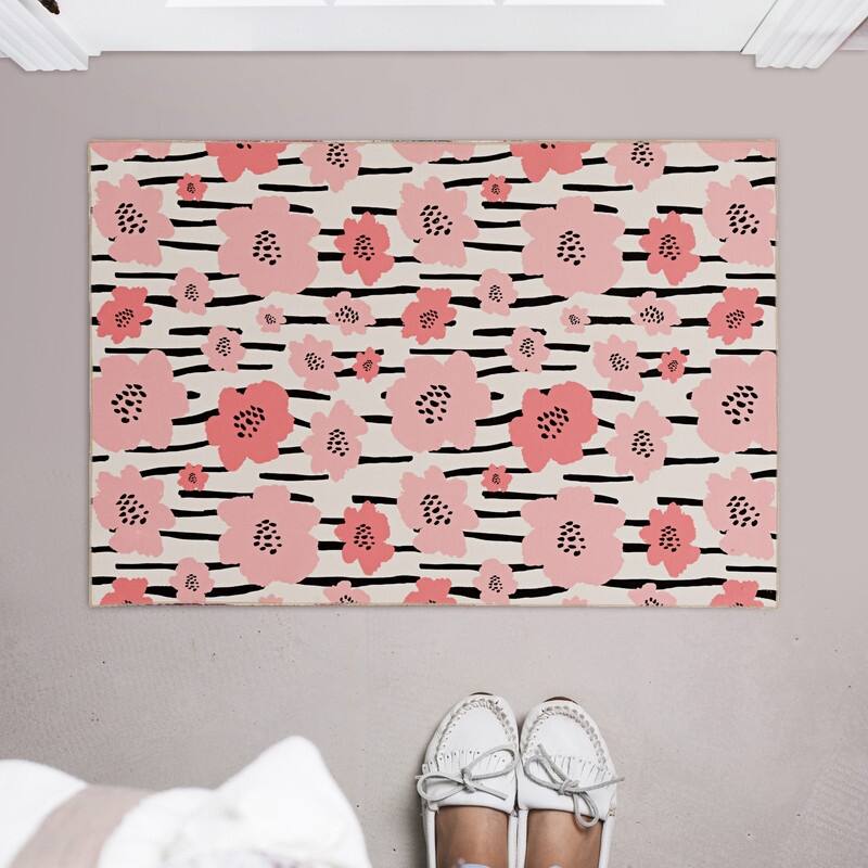 Laurel Machine Washable Floral Area Rug