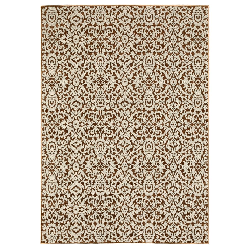 Style Haven Ingram Two-Tone Oriental Rust/ Beige Area Rug