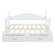 preview thumbnail 23 of 25, Wooden Twin Size Daybed with Twin Size Trundle, Extendable Daybed with Two Storage Drawers, Espresso