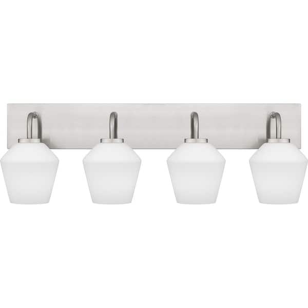 slide 2 of 7, Nielson Four Light Bath Brushed Nickel