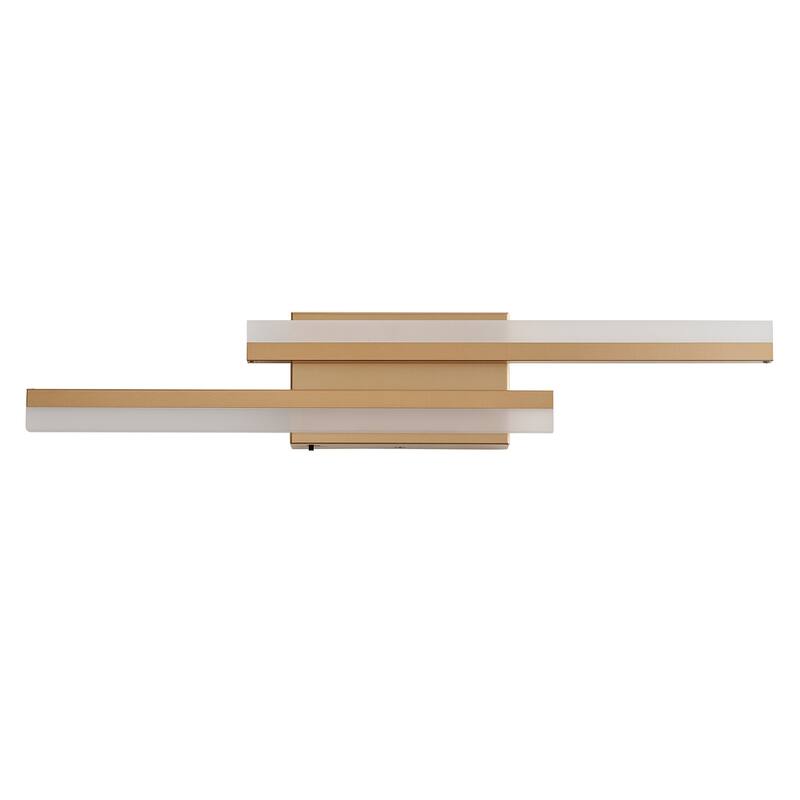 Modern Linear LED Bathroom Vanity Light Fixture with Acrylic Shade