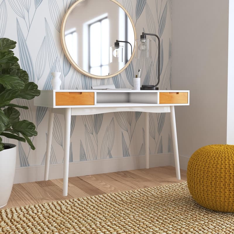 Linon Monroe Ash Desk - White