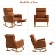 preview thumbnail 61 of 105, HOMYKA Rocking Chair for Nursery with Footrest