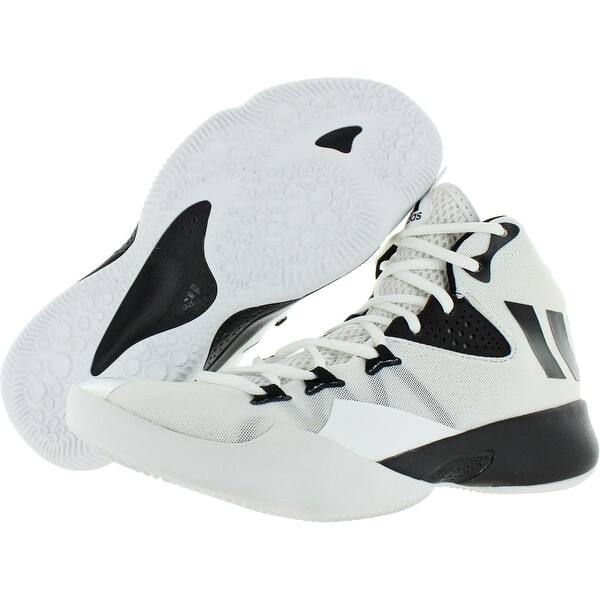 Shop Adidas Mens Dual Threat 2017 Basketball Shoes Faux Leather