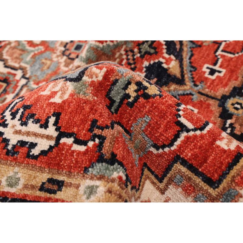 ECARPETGALLERY Hand-knotted Jules Serapi Red Wool Rug - 4'1 x 5'11