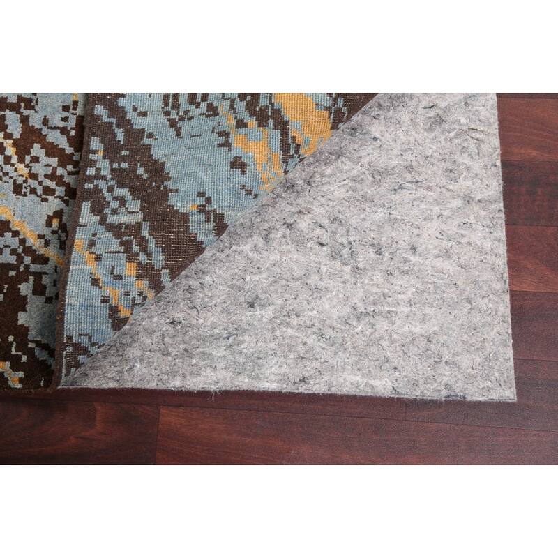 Contemporary Abstract Vegetable Dye Area Rug Hand-knotted Wool Carpet - 6'9" x 9'8"