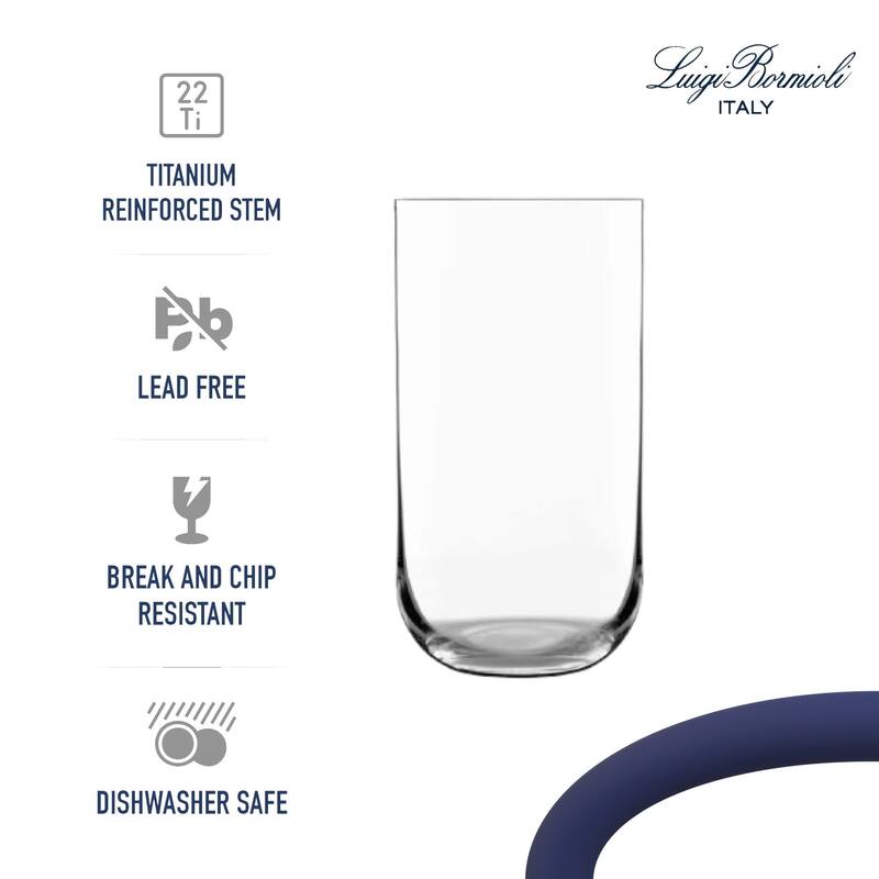 Luigi Bormioli Set of 4 Sublime Drinking Glasses