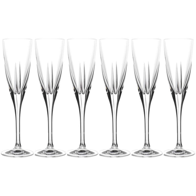 Majestic Gifts Inc. Wedding Champagne Flute Glasses - 5.75oz, Set/6 - 2.3"