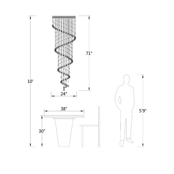 Maxax 8 - Light Statement Tiered Chandelier with Crystal Maxax 8 - Light Statement Tiered Chandelier with Crystal