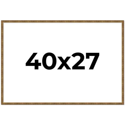40x27 Frame Gold Picture Frame - Complete Modern Photo Frame Includes