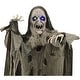 preview thumbnail 7 of 6, 6-ft. Hanging Witch, Indoor/Covered Outdoor Halloween Decoration, Multi LED Eyes, Poseable, Wicked Weaver