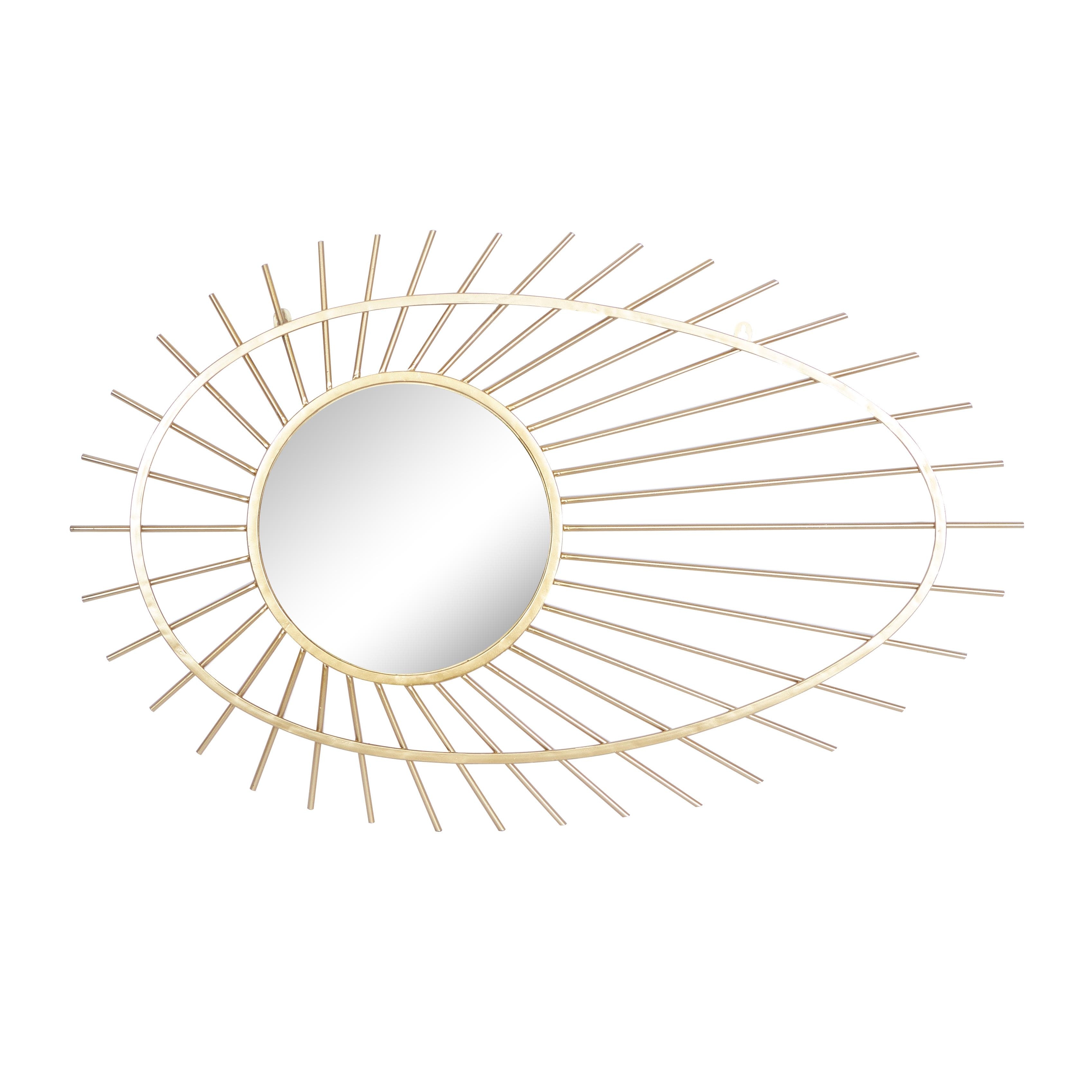 Metal Starburst Handmade Wall Mirror - Gold - CosmoLiving by Cosmopolitan