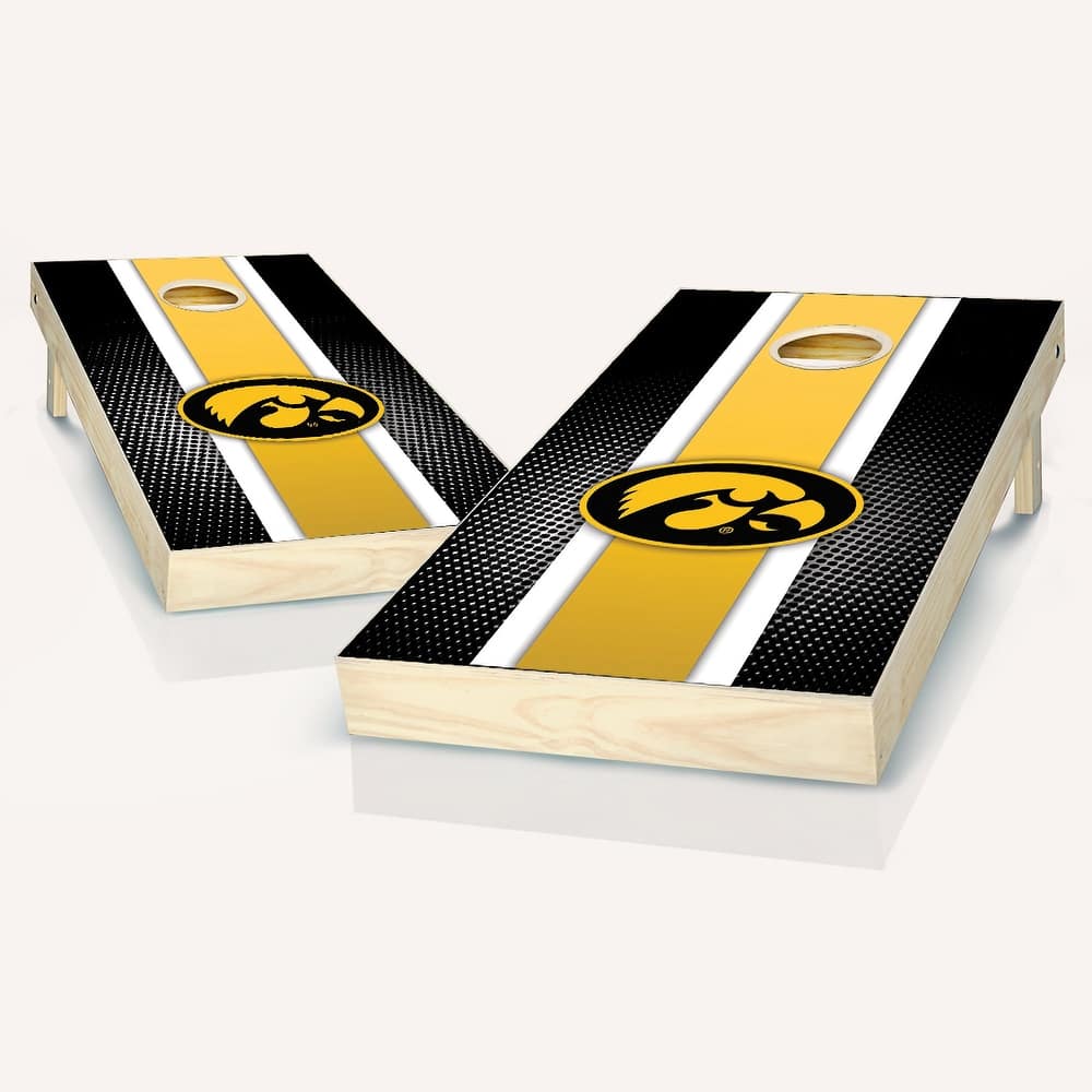 Iowa Hawkeyes Striped NCAA Team Cornhole Boards