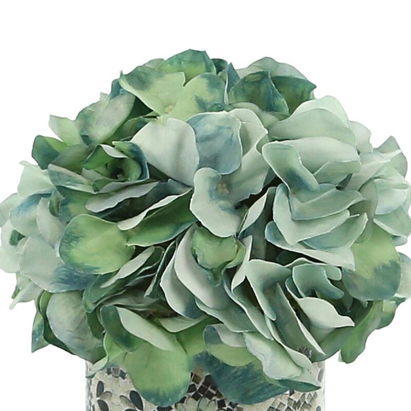 Hydrangea Arrangement in a Glass Vase