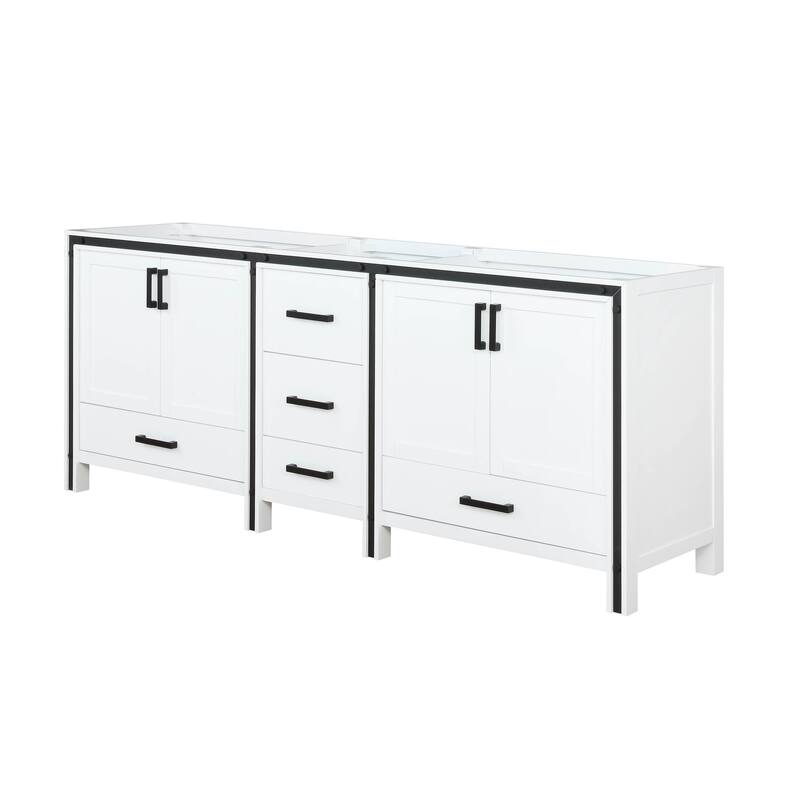 Lexora Ziva 80 inch Double Bathroom Vanity Only