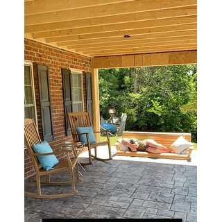 Cambridge Casual Sherwood Natural Teak Porch Rocking Chair