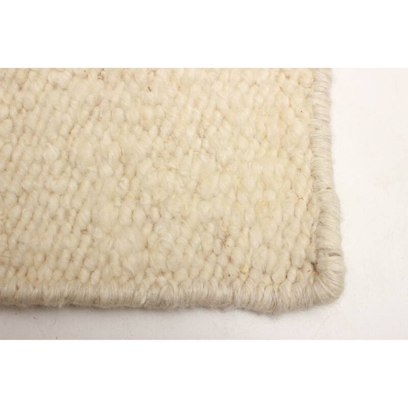 ECARPETGALLERY Braid weave Sienna Cream Wool Rug - 4'0 x 6'0