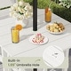 preview thumbnail 29 of 48, 3-Piece HDPE Counter Height Bar Set with 2 24.8'' Height Swivel Bar Stools and 29.92'' W Square Bar Table,Pub table sets of 3