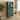 Modern Wooden Storage Cabinet with Tempered Glass Doors Adjustable Shelves Green by GDFStudio