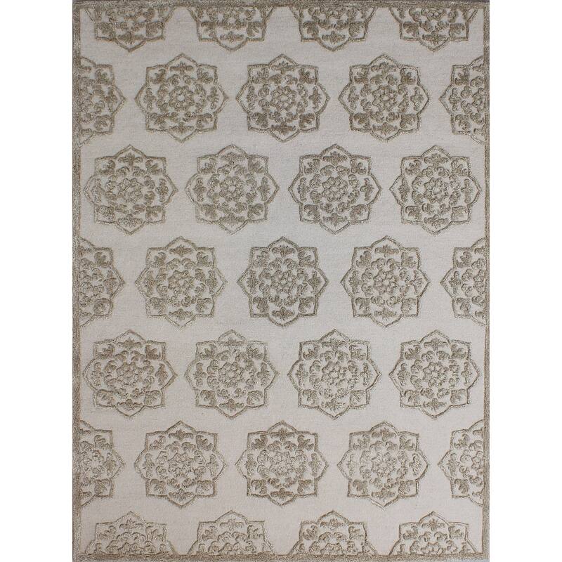 SAFAVIEH Handmade Glamour Madhavi Modern Viscose Rug - 8' x 11' - Sand/Beige