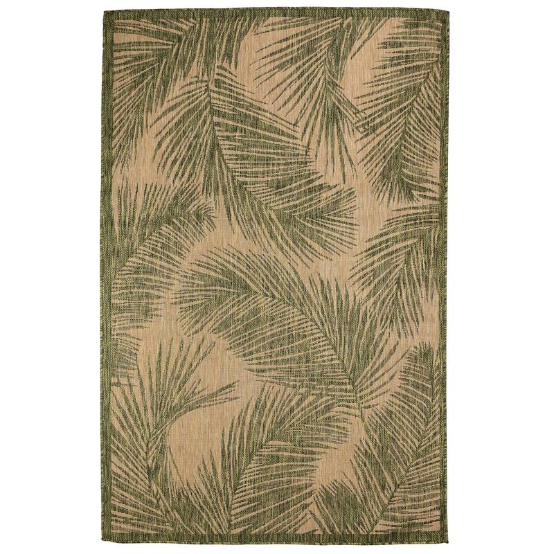 Liora Manne Carmel Fronds Indoor/Outdoor Rug - 7'10" x 9'10" - Green