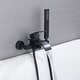 preview thumbnail 1 of 3, Waterfall Wall-mount Bath Tub Filler Faucet with Handheld Shower matte black - 8' x 10'